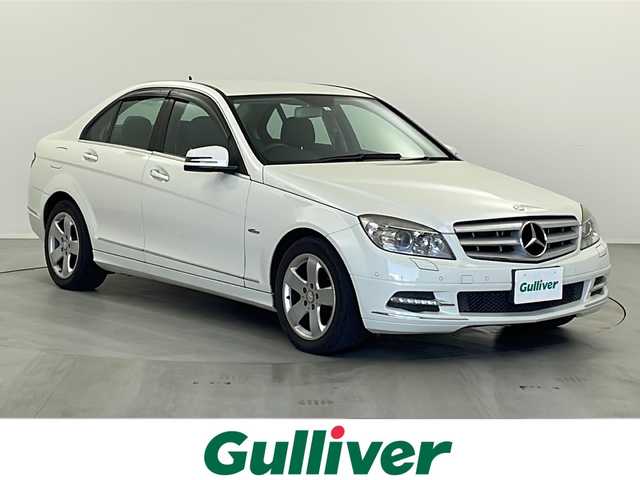 メルセデス・ベンツ Ｃ２００ CGI Bエフィシェンシー 栃木県 2010(平22)年 10万km 白 純正ナビ/AM FM CD ワンセグTV/ETC/ドライブレコーダー/オートライト/オートエアコン/コーナーセンサー/純正アルミホイール/純正マット/電動格納ミラー/プッシュスタート/スマートキー×2