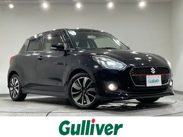 スズキ スイフト HYBRID RS 愛知県 2017(平29)年 5.9万km スーパーブラックパール 純正ナビ/（Bluetooth/AM/FM/フルセグTV/Carplay/CD/DVD）/アラウンドビューモニター/シートヒーター/LEDヘッドライト/ETC/ドライブレコーダー/プッシュスタートボタン/アイドリングストップ/スマートキー/スペアキー1本/純正16インチAW/純正フロアマット