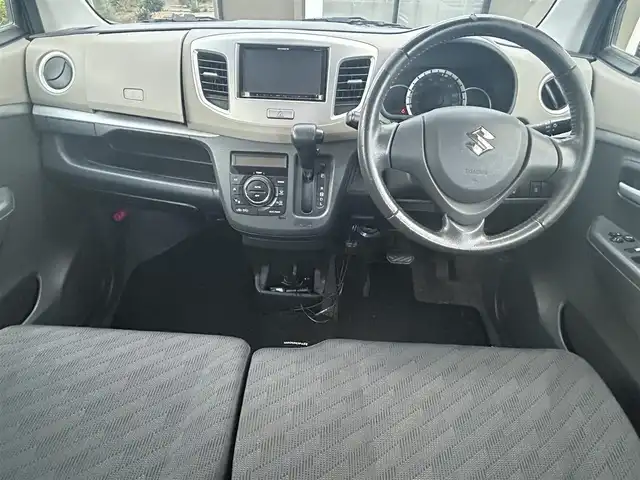 スズキ ワゴンＲ FX－LTD 道東・釧路十勝 2012(平24)年 10.1万km ルナグレーパールメタリック ４WD/SDナビ（carrozzeria)/   (AM，FM，ワンセグTV）/プッシュスタート/D席シートヒーター/アイドリングストップ/ミラーヒーター/純正フロアマッド/ドアバイザー/電格ミラー/ETC/ベンチシート