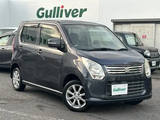 スズキ ワゴンＲ FX－LTD 道東・釧路十勝 2012(平24)年 10.1万km ルナグレーパールメタリック ４WD/SDナビ（carrozzeria)/   (AM，FM，ワンセグTV）/プッシュスタート/D席シートヒーター/アイドリングストップ/ミラーヒーター/純正フロアマッド/ドアバイザー/電格ミラー/ETC/ベンチシート