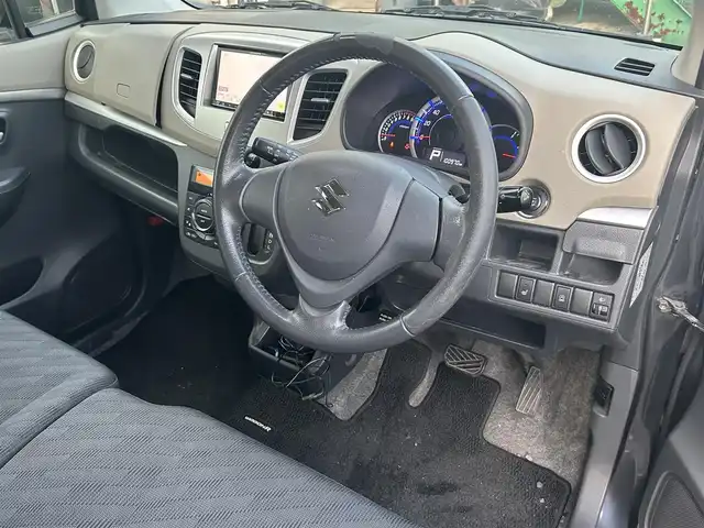 スズキ ワゴンＲ FX－LTD 道東・釧路十勝 2012(平24)年 10.1万km ルナグレーパールメタリック ４WD/SDナビ（carrozzeria)/   (AM，FM，ワンセグTV）/プッシュスタート/D席シートヒーター/アイドリングストップ/ミラーヒーター/純正フロアマッド/ドアバイザー/電格ミラー/ETC/ベンチシート