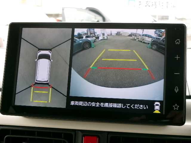 ダイハツ ムーヴ キャンバス ストライプス G 岡山県 2022(令4)年 0.7万km シャイニングホワイトパール/ファイアークォーツレッドメタリック 【 Smart Assist 】/ワンオーナー/純正9インチディスプレイオーディオ/フルセグテレビ/フロント・サイド・バックカメラ/パノラマモニター/Bluetooth/USB/HDMI/両側パワースライドドア/オートライト/フロントソナー・リアソナー/シートヒーター（前席）/スマートキー2個/ETC/純正LED/純正フロアマット/スマートキー2個