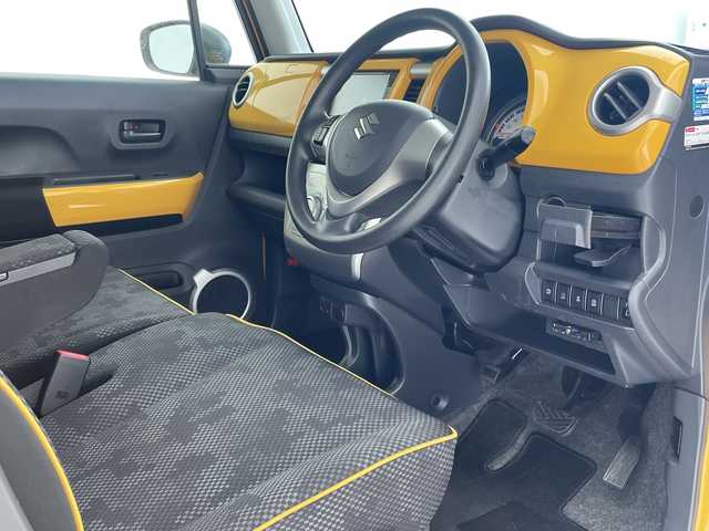 スズキ ハスラー G 沖縄県 2019(平31)年 8.1万km アクティブイエロー/ブラック2トーンルーフ ケンウッドナビ　【MDV-D407BTW】/　（ＴＶ　Ｂｌｕｅｔｏｏｔｈ　DVD　CD）/ドライブレコーダー　/プッシュスタート　/スマートキー　/ＬＥＤヘッドライト　/シートヒーター　/アイドリングストップ　/オートエアコン　/パワーウィンドウ　/パワーステアリング