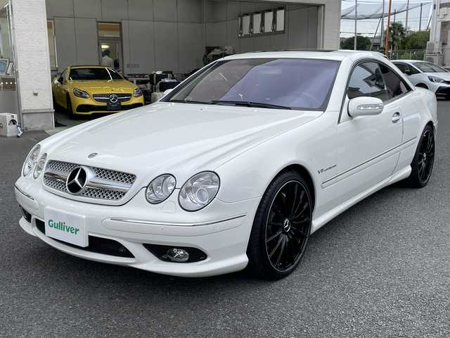 メルセデス・ベンツ ＣＬ５５ 神奈川県 2003(平15)年 2.3万km アラバスターホワイト 左ハンドル/サンルーフ/黒革シート/社外20インチAW/社外グリル/純正エアサスペンション/社外ナビ・地デジTV/社外CD/DVD/SD/MSV/BT再生/BOSEスピーカー/前席パワーシート/前席シートヒーター/エアシート/ABC SPORT/左右ドアイージークローザー/電動トランク/コーナーセンサー/HIDライト/ステアリングシフト/キーレス/保証書・取説あり