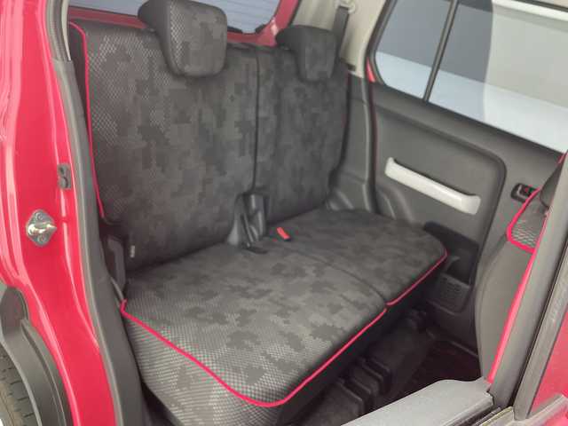 スズキ ハスラー X 沖縄県 2017(平29)年 6.5万km キャンディピンクメタリック/ホワイト2トーンルーフ 純正８インチナビ/　(ＣＤ　ＤＶＤ　フルセグＴＶ　Ｂｌｕｅｔｏｏｔｈ)/バックカメラ/デュアルカメラブレーキサポート/前席シートヒーター/アイドリングストップ/オートライト/純正アルミホイール/純正ドアバイザー/社外フロアマット/プッシュスタート/スマートキー/スペアキー有り