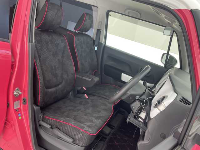 スズキ ハスラー X 沖縄県 2017(平29)年 6.5万km キャンディピンクメタリック/ホワイト2トーンルーフ 純正８インチナビ/　(ＣＤ　ＤＶＤ　フルセグＴＶ　Ｂｌｕｅｔｏｏｔｈ)/バックカメラ/デュアルカメラブレーキサポート/前席シートヒーター/アイドリングストップ/オートライト/純正アルミホイール/純正ドアバイザー/社外フロアマット/プッシュスタート/スマートキー/スペアキー有り