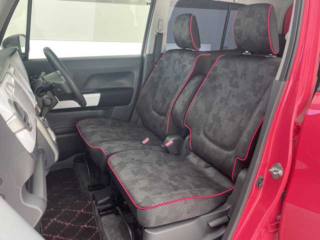 スズキ ハスラー X 沖縄県 2017(平29)年 6.5万km キャンディピンクメタリック/ホワイト2トーンルーフ 純正８インチナビ/　(ＣＤ　ＤＶＤ　フルセグＴＶ　Ｂｌｕｅｔｏｏｔｈ)/バックカメラ/デュアルカメラブレーキサポート/前席シートヒーター/アイドリングストップ/オートライト/純正アルミホイール/純正ドアバイザー/社外フロアマット/プッシュスタート/スマートキー/スペアキー有り