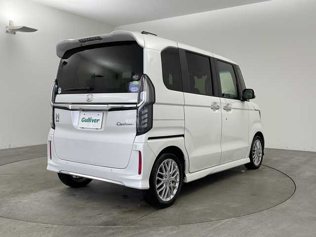 ホンダ Ｎ ＢＯＸ カスタム L ターボ 兵庫県 2021(令3)年 7.3万km プラチナホワイトパール ・社外ナビ/CD/DVD/BT/TV/・バックカメラ/・ホンダセンシング/・衝突軽減ブレーキ/・レーンキープアシスト/・レーダークルーズコントロール/・アイドリングストップ/・後方コーナーセンサー/・前方ドラブレコーダー/・両側パワースライドドア/・LEDオートライト/・オートマチックハイビーム/・パドルシフト/・ステアリングリモコン/・ETC/・純正１５インチアルミホイール/・スマートキー/・プラズマクラスター/・プッシュスタート/・w＋サイドエアバッグ/・カーテンエアバッグ