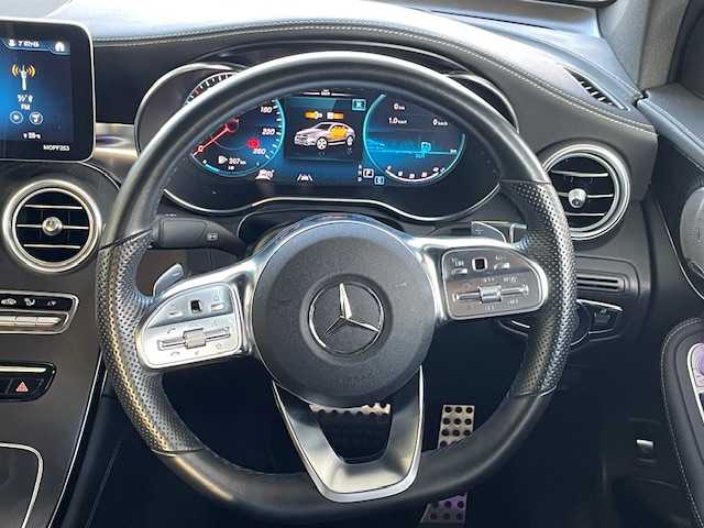 メルセデス・ベンツ ＧＬＣ２２０ d 4マチック クーペ AMGライン 愛知県 2021(令3)年 4.8万km ダイヤモンドホワイト レザーエクスクルーシブＰＫＧ/・１２．３インチデジタルメーター/・ヘッドアップディスプレイ/・黒革シート/・エナジャイジングＰＫＧ/・マルチコントロールシートバック/・Ｂｕｒｍｅｓｔｅｒサウンド（１３スピーカー）/純正１０．２５インチナビ/（フルセグ/USB/BT/AM/FM)/サンルーフ/アラウンドビューモニター/ETC2.0/パワーシート/シートヒーター/エアシート/純正フロアマット/電動リアゲート/電動格納式ミラー/クリアランスソナー/レーダークルーズコントロール/ABS/衝突被害軽減システム/横滑り防止装置/レーンキープアシスト/盗難防止装置/LEDオートライト/純正アルミホイール/保証書/取扱説明書/スペアキー/スマートキー