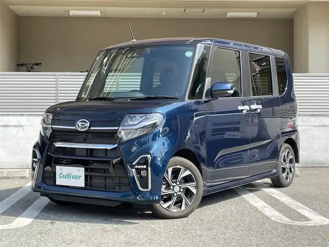 ダイハツ タント カスタム X 大阪府 2021(令3)年 2.5万km レーザーブルークリスタルシャイン スマートアシスト/・衝突被害軽減システム/・車線逸脱警報・防止システム/・コーナーセンサー/・先行車発進お知らせ/・標識認識機能/・ふらつき警報/・レーンキープコントロール/純正ナビ(NMZK-W710)/AM/FM/TV/CD/DVD/Bluetooth/充電USB×2/バックカメラ/前席シートヒーター /ETC/ドライブレコーダー/オートマチックハイビーム/ワンオーナー/両側パワースライドドア/カーテンエアバック/パワーモードインジケーター/盗難防止装置/横滑り防止装置/アイドリングストップ/ロングスライドシート/純正フロアマット/ステアリングスイッチ/フォグランプ/電動格納ミラー