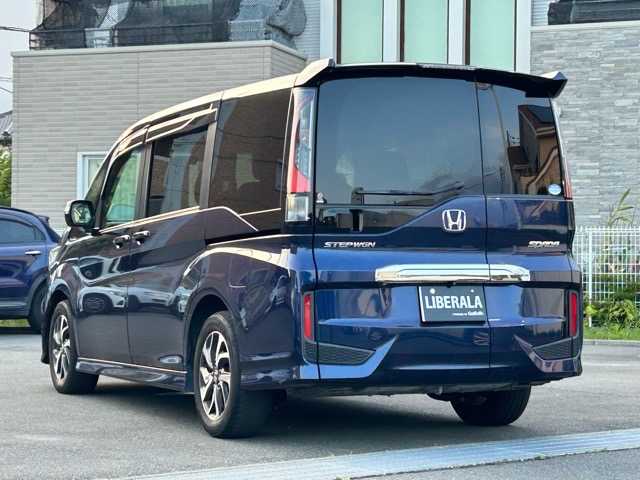 ホンダ ステップワゴン スパーダ ホンダセンシング 静岡県 2018(平30)年 8.3万km オブシダンブルーパール 法人ワンオーナー /衝突軽減ブレーキACC/レーンアシスト /純正インターナビBluetooth/全方位カメラ/両側パワースライドドア/LEDヘッドライト/ドライブレコーダー/スマートキーx2/ETC