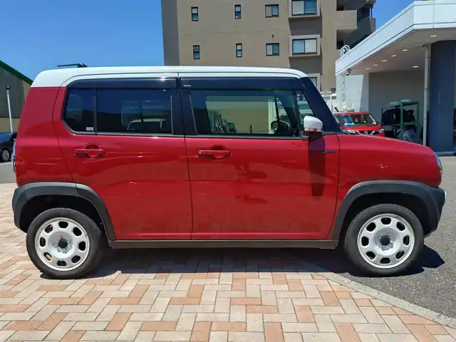 スズキ ハスラー Jスタイル 新潟県 2015(平27)年 7.3万km フェニックスレッドパール/ホワイト2トーンルーフ (株)IDOMが運営する【じしゃロン新潟店】の自社ローン専用車両になります。/こちらは現金またはオートローンご利用時の価格です。自社ローンご希望の方は別途その旨お申付け下さい/SDナビ/CD/DVD視聴可能/フルセグTV視聴可能（走行中視聴可能）/バックカメラ/Bluetooth接続可能/ETC/プッシュスタート/衝突被害軽減ブレーキ/横滑り防止装置/シートヒーター（D席＋N席）/前方のみドライブレコーダー（ZDR-012）/純正フロアマット/電動格納ウィンカーミラー/フォグランプ/スマートキー/スペアキー×１