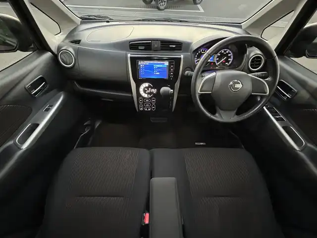 日産 デイズ ハイウェイスターJ 愛媛県 2015(平27)年 6.1万km ブラック Panasonic製ナビ（Bluetooth/フルセグTV）/バックカメラ/ETC/前後ドライブレコーダー/純正フロアマット/ドアバイザー/純正14インチアルミホイール/布シート/LEDヘッドライト/フォグランプ/ABS/横滑り防止装置/衝突被害軽減システム/リモコンキー