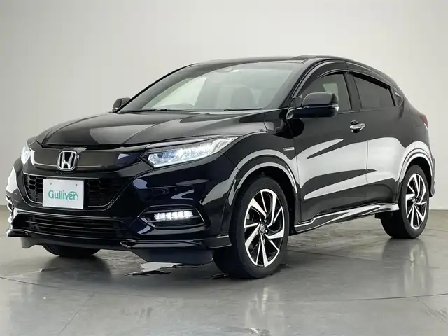 ホンダ ヴェゼル ハイブリッド RS ホンダセンシング 愛知県 2018(平30)年 7.2万km クリスタルブラックパール 純正ナビ　フルセグＴＶ　Ｂｌｕｅｔｏｏｔｈ　バックカメラ　ハーフレザー　シートヒーター　プッシュスタート　電動パーキング　ＥＴＣ　ホンダセンシング　衝突軽減　追従クルコン　ＬＥＤオートライト　禁煙車