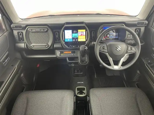 スズキ ハスラー タフワイルド 岡山県 2024(令6)年 0.2万km オレンジⅡ 9インチディスプレイオーディオ/スズキセーフティサポート/２トーンカラー/全方位モニター/シートヒーター/シートバックテーブル/プッシュスタート/アイドリングストップ/スマートキー/純正フロアマット/ルーフレール/純正アルミホイール/オートライト/オートマチックハイビーム/純正LEDヘッドライト/フォグランプ/禁煙車/新車保証書/取扱説明書