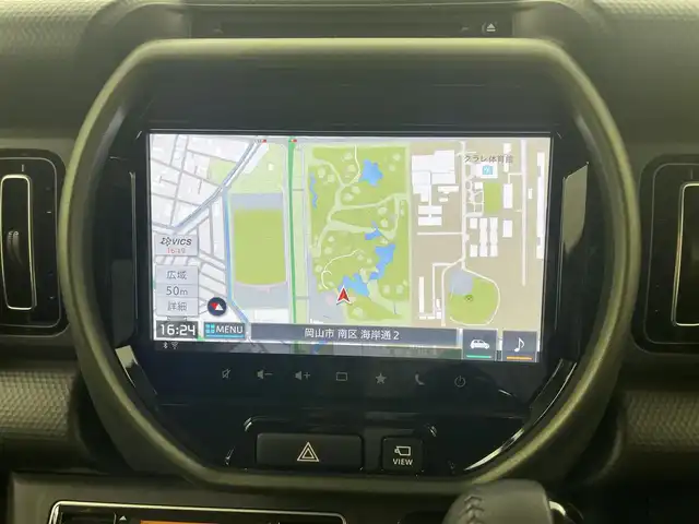 スズキ ハスラー タフワイルド 岡山県 2024(令6)年 0.2万km オレンジⅡ 9インチディスプレイオーディオ/スズキセーフティサポート/２トーンカラー/全方位モニター/シートヒーター/シートバックテーブル/プッシュスタート/アイドリングストップ/スマートキー/純正フロアマット/ルーフレール/純正アルミホイール/オートライト/オートマチックハイビーム/純正LEDヘッドライト/フォグランプ/禁煙車/新車保証書/取扱説明書