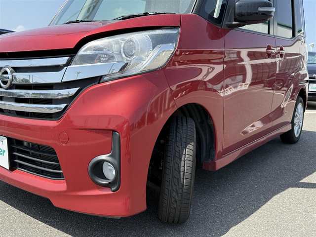 日産 デイズ ルークス ハイウェイスターX 佐賀県 2016(平28)年 7万km スパークリングレッド/ブラック 衝突軽減ブレーキ/純正ナビゲーション/AM FM CD DVD Bluetooth フルセグテレビ/USB入力端子/全方位カメラ/ETC/ドライブレコーダー/片側パワースライドドア/ステアリングリモコン/純正フロアマット/純正14インチアルミホイール/後席サーキュレーター/後席サンシェード/ドアバイザー/プッシュスタート/スマートキー