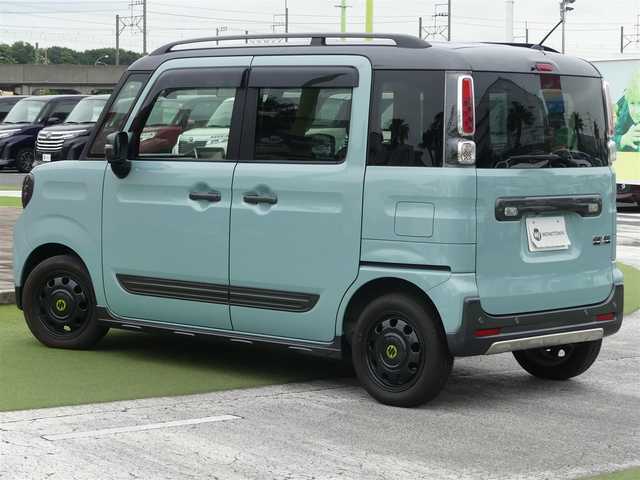 スズキ スペーシア ギア HYBRID XZターボ 千葉県 2019(令1)年 2.5万km オフブルーメタリック/ガンメタリック2トーンルーフ スズキセーフティサポート/両側パワースライドドア/前席シートヒーター/社外メモリーナビ/地デジTV/【DVD/CD再生機能　Bluetooth接続】/全方位モニター/革巻きステアリング/ETC/LEDヘッドライト/フォグライト/ウインカーミラー/リアコーナーセンサー/携帯リモコン