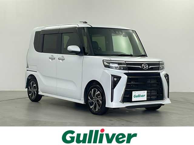 ダイハツ タント カスタム X 栃木県 2022(令4)年 3.4万km シャイニングホワイトパール 社外HDDナビ/・AM/FM/CD/DVD/SD/フルセグ/BT/iPod/HDMI/スマートアシスト/・衝突軽減ブレーキ/・レーンキープアシスト/・先行車発進お知らせ/・オートハイビーム/両側パワースライドドア/バックカメラ/ビルトインETC/前後ドライブレコーダー/D/N席シートヒーター/電動パーキング/オートブレーキホールド/ステアリングスイッチ/ハーフレザーシート/純正マット/ドアバイザー