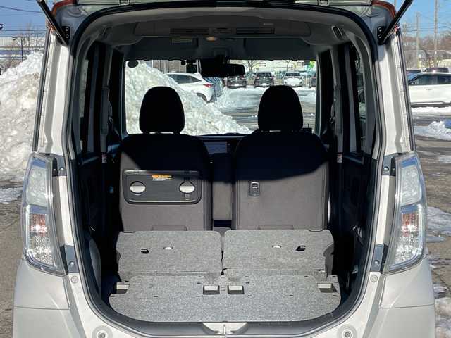 日産 デイズ ルークス ハイウェイスターX 道央・札幌 2018(平30)年 4.1万km プレミアムサンシャインオレンジ/エアグレー ４WD/純正SDナビ/AM/FM/BT/CD/SD/AUX/フルセグ/衝突被害軽減ブレーキ/横滑り防止装置/バックカメラ/フロントカメラ/サイドカメラ/全方位カメラ/ETC/ドライブレコーダー/アイドリングストップ/片側パワースライドドア/革巻きステアリング/ステアリングリモコン/レーダー探知機/プッシュスタート/スマートキー/LEDヘッドライト/オートライト/オートマチックハイビーム/フォグランプ/電動格納ミラー/ウィンカーミラー/純正フロアマット/ドアバイザー/スペアキー/社外エンジンスターター/社外AW付夏タイヤ積込/155/55/R14/2023年/山7mm