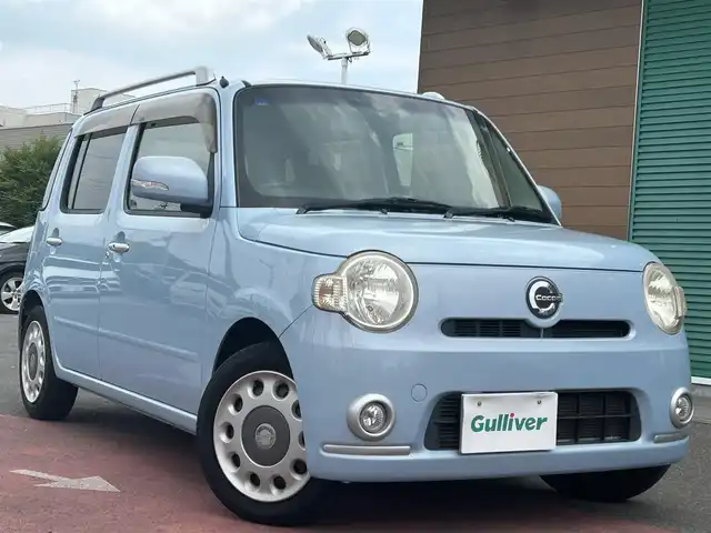 ダイハツ ミラ ココア プラスX 香川県 2009(平21)年 4.3万km ミストブルーマイカメタリック ワンオーナー/CD/ベンチシート/純正フロアマット/キーレス/22年製サマータイヤ/保証書/取扱説明書
