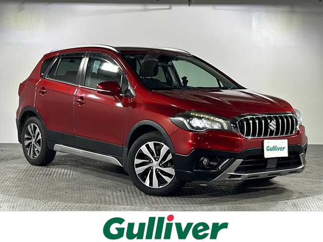 スズキ ＳＸ４ Ｓクロス 沖縄県 2018(平30)年 6.4万km エナジェティックレッドパール 禁煙車　/純正7インチナビ/（ＢＴ，フルセグ，ＣＤ／ＤＶＤ，ＡＭ／ＦＭ）　/４ＷＤ　/クルーズコントロール　/パドルシフト　/コーナーセンサー　/ＥＴＣ　/前後ドライブレコーダー　/オートライト　/ＤＵＡＬエアコン　/前席シートヒーター/ヒーテッドドアミラー　/ルーフレール/純正フロアマット/ドアバイザー/センターデフロック/スペアキー