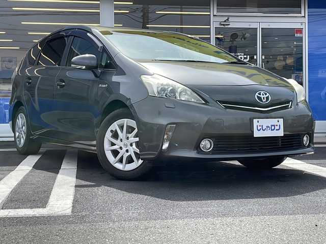 トヨタ プリウス α G 長野県 2013(平25)年 9.3万km グレーメタリック (株)IDOMが運営する【じしゃロン長野店】の自社ローン専用車両になりますこちらは現金またはオートローンご利用時の価格です。自社ローンご希望の方は別途その旨お申付け下さい/純正８インチナビ/バックカメラ/ステアリングスイッチ/クルーズコントロール/ヘットライトウォッシャー/純正フロアマット