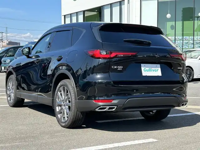 マツダ ＣＸ－６０ XD エクスクルーシブモード 長崎県 2023(令5)年 2.1万km ジェットブラックマイカ 純正ナビ(FM/AM/BT/TV)/プッシュスタート/スマートキー/ステアリングスイッチ/BOSEスピーカー/パドルシフト/アイドリングストップ/レーダークルーズコントロール/アラウンドビュー/サンルーフ/パワーバックドア/レザーシート/前席パワーシート/運転席シートメモリ/全席シートヒーター/ABS/LKA/クリアランスソナー/オートライト/オートマチックハイビーム/ダウンヒルアシスト/BSM/HUD/ISOFIX/SRSダブル・サイドエアバッグ/SRSカーテンエアバッグ