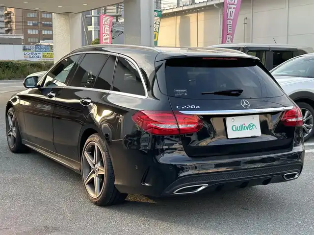 メルセデス・ベンツ Ｃ２２０ｄ ワゴン ローレウスエディション 福岡県 2017(平29)年 3.7万km 黒 禁煙車/純正ナビゲーション/TV/BT/SD/USB/CD/DVD/バックカメラ/黒レザーシート/前席シートヒーター/前席パワーシート/パノラミックスライディングルーフ/LEDオートライト/パワーバックドア/パドルシフト/キーレスゴー/アダプティブクルーズコントロール/ESP/アクティブブレーキアシスト/ブラインドスポットアシスト/レーンキープアシスト/アテンションアシスト/ETC/取扱説明書/ワンオーナー