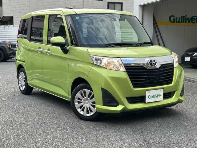 トヨタ ルーミー X S 神奈川県 2018(平30)年 1万km フレッシュグリーンメタリック ワンオーナー/純正メモリナビ/・ワンセグTV/CD/Bluetooth/バックカメラ/前ドライブレコーダー/スマートアシストII/・衝突警報機能/・衝突回避支援ブレーキ機能/・誤発信抑制制御機能/・後方誤発信抑制制御機能/・車線逸脱警報機能/・先行車発進お知らせ機能/・クルーズコントロール/・アイドリングストップ/片側パワースライドドア/前席シートヒーター/ビルトインETC/純正フロアマット/純正キセノンヘッドライト/イモビライザー/プッシュエンジンスタート/スマートキー×２/取扱説明書/新車時保証書