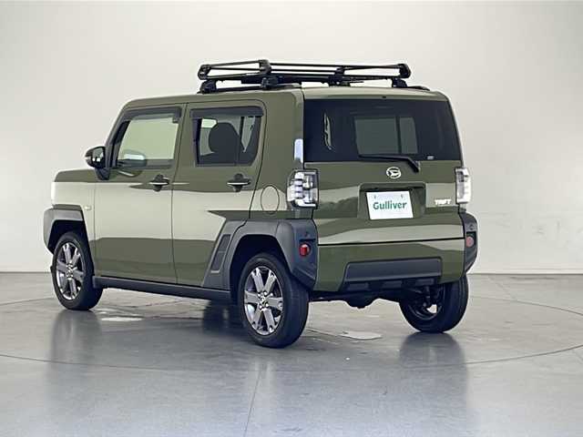 ダイハツ タフト G ターボ 長野県 2021(令3)年 4.8万km フォレストカーキメタリック 4WD/ガラスルーフ/社外ナビ/Bluetooth/CD/DVDフルセグ/TV/バックカメラ/ETC/クルーズコントロール/横滑り防止/衝突被害軽減システム/前席シートヒーター/コーナーセンサー/純正15インチAW装着/社外AW付き4本冬タイヤ積込/純正ラバーマット/ドアバイザー/ルーフキャリア付き/ステアリングスイッチ/電格ミラー/LEDヘッドライト/スマートキー/スペアキー1本
