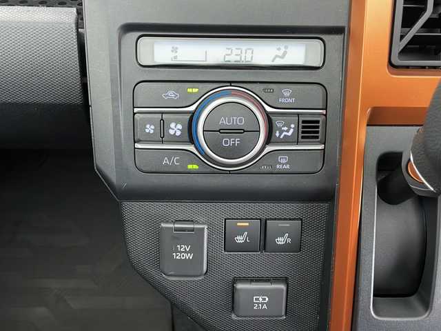 ダイハツ タフト G ターボ 長野県 2021(令3)年 4.8万km フォレストカーキメタリック 4WD/ガラスルーフ/社外ナビ/Bluetooth/CD/DVDフルセグ/TV/バックカメラ/ETC/クルーズコントロール/横滑り防止/衝突被害軽減システム/前席シートヒーター/コーナーセンサー/純正15インチAW装着/社外AW付き4本冬タイヤ積込/純正ラバーマット/ドアバイザー/ルーフキャリア付き/ステアリングスイッチ/電格ミラー/LEDヘッドライト/スマートキー/スペアキー1本