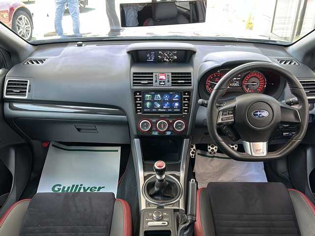 スバル ＷＲＸ ＳＴＩ STI 神奈川県 2014(平26)年 7.4万km ダークグレーメタリック 4WD/6速MT/純正ディーラーナビ(CD/DVD/SD/USB/フルセグTV)/バックカメラ/プッシュスタート/STIシート/STI18インチアルミ/ハーフレザーシート/D席パワーシート/ETC/横滑り防止装置/オートライト/フォグランプ/純正フロアマット/ドアバイザー/ステアリングスイッチ/電動格納ウィンカーミラー/ISOFIX/スペアキー×1/保証書/取扱説明書