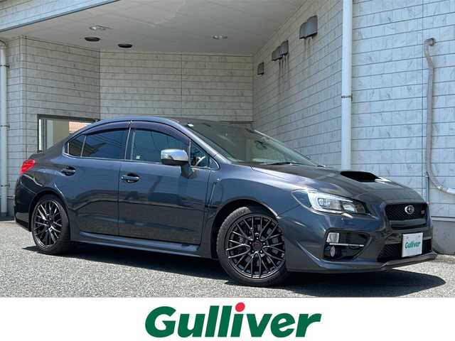 スバル ＷＲＸ ＳＴＩ STI 神奈川県 2014(平26)年 7.4万km ダークグレーメタリック 4WD/6速MT/純正ディーラーナビ(CD/DVD/SD/USB/フルセグTV)/バックカメラ/プッシュスタート/STIシート/STI18インチアルミ/ハーフレザーシート/D席パワーシート/ETC/横滑り防止装置/オートライト/フォグランプ/純正フロアマット/ドアバイザー/ステアリングスイッチ/電動格納ウィンカーミラー/ISOFIX/スペアキー×1/保証書/取扱説明書
