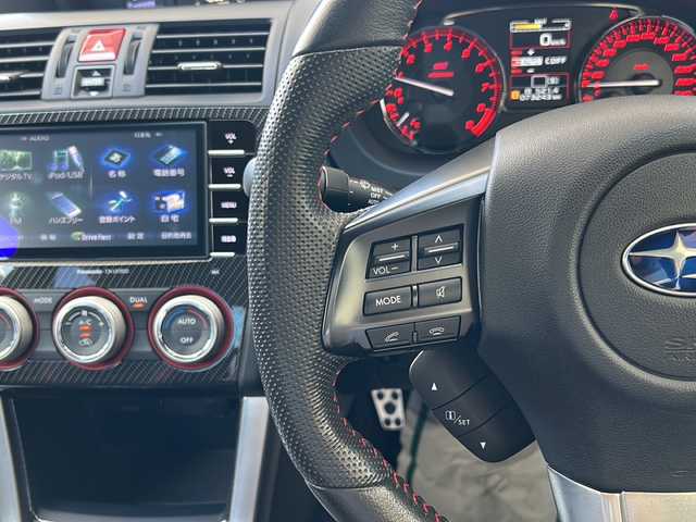 スバル ＷＲＸ ＳＴＩ STI 神奈川県 2014(平26)年 7.4万km ダークグレーメタリック 4WD/6速MT/純正ディーラーナビ(CD/DVD/SD/USB/フルセグTV)/バックカメラ/プッシュスタート/STIシート/STI18インチアルミ/ハーフレザーシート/D席パワーシート/ETC/横滑り防止装置/オートライト/フォグランプ/純正フロアマット/ドアバイザー/ステアリングスイッチ/電動格納ウィンカーミラー/ISOFIX/スペアキー×1/保証書/取扱説明書