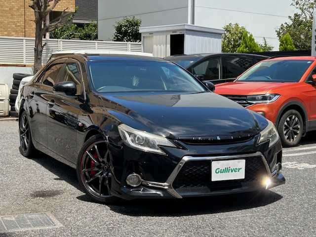 トヨタ マークＸ 250G Sパッケージ G’s 東京都 2013(平25)年 14.5万km ブラック 登録時走行144303km/純正HDDナビ・フルセグTV/バックカメラ/ビルトインETC/ドライブレコーダー/ハーフレザーシート/純正19インチAW/レッドキャリパー/レッドチューニングサスペンション/HIDライト/スマートキー/H26.27.28.29.30.R1.2.4.6年記録簿/保証書・取説