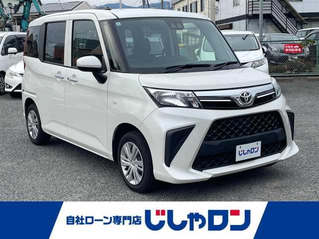 トヨタ ルーミー X 神奈川県 2021(令3)年 11.5万km パールホワイトⅢ (株)IDOMが運営する【じしゃロン相模原店】の自社ローン専用車両になります。こちらは現金またはオートローンご利用時の価格です。自社ローンご希望の方は別途その旨お申付け下さい/社外メモリナビ／Ｂｌｕｅｔｏｏｔｈ／ＵＳＢ／ＡＭＦＭ/バックカメラ/ＥＴＣ/片側パワースライドドア/衝突軽減ブレーキ/パーキングセンサー/スマートキー/オートライト/アイドリングストップ/フロアマット/純正ホイールキャップ