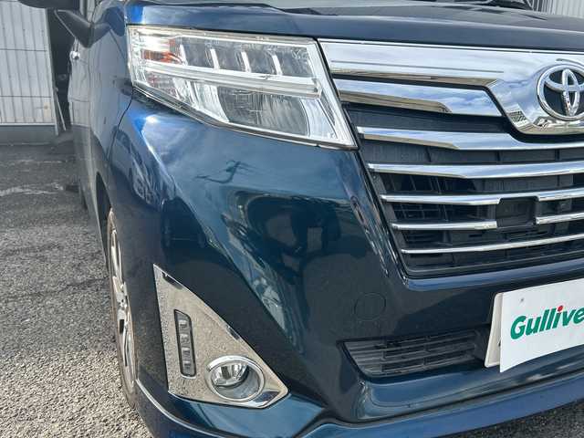 トヨタ ルーミー カスタムG－T 神奈川県 2017(平29)年 9.5万km ターコイズブルーマイカメタリック ワンオーナー/プッシュスタート/ビルトインETC/純正SDナビ/AM/FM/DISC/Bluetooth接続/地デジTV/クルーズコントロール/プリクラッシュ/アラウンドビューモニター/前席シートヒーター/横滑り防止装置/車線逸脱防止装置/オートライト/LEDライト/フォグライト/電動格納ミラー