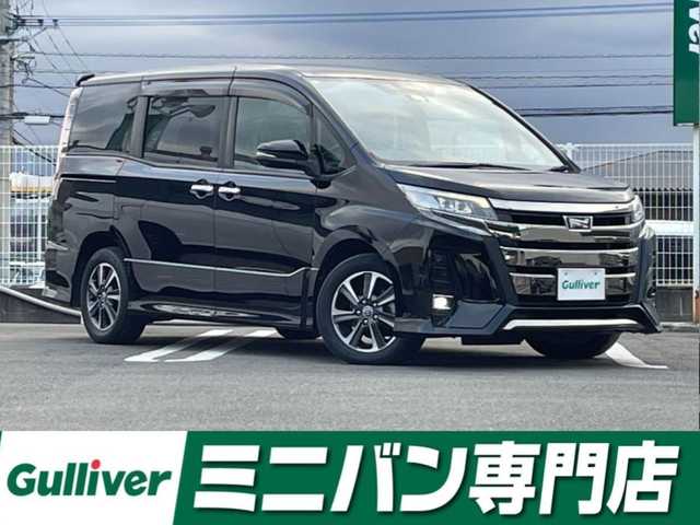 トヨタ ノア Si ダブルバイビーⅡ 福岡県 2019(令1)年 4.6万km ブラック 純正10型SDナビ(フルセグTV/CD/DVD/BT)/バックカメラ/トヨタセーフティー/後席フリップダウンモニター/コーナーセンサー/両側パワスラ/クルコン/ドラレコ/ETC/純正LEDヘッドライト/純正16インチアルミホイール/プッシュスタート/スマートキー