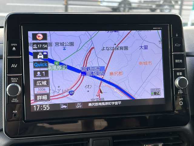 日産 ルークス ハイウェイスター X 沖縄県 2020(令2)年 5.7万km アッシュブラウンM 純正ナビ/（ＡＭ／ＦＭ／ＣＤ／ＤＶＤ／ＢＴ）/フルセグTV/全方位カメラ/バックカメラ　/前後ドラレコ　/衝突軽減装置/ハイビームアシスト　/後席エアコン　/片側パワースライドドア　/ビルトインＥＴＣ　/オートライト/オートエアコン/スマートキー/プッシュスタート/純正フロアマット