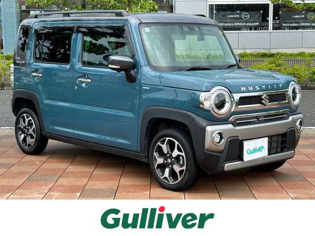 スズキ ハスラー Jスタイル ターボ 福島県 2022(令4)年 6.7万km デニムブルー ガンメタリック 2トーン 純正ナビ/デュアルカメラブレーキサポート/アダプティブクルーズコントロール/車線逸脱抑制機能/全方位モニター/LEDオートライト/フォグランプ/エンジンスターター/前後ドライブレコーダー/前席シートヒーター/プッシュスタート/パドルシフト/ETC/リアセンサー/アイドリングストップ/革巻きハンドル/ステアリングスイッチ