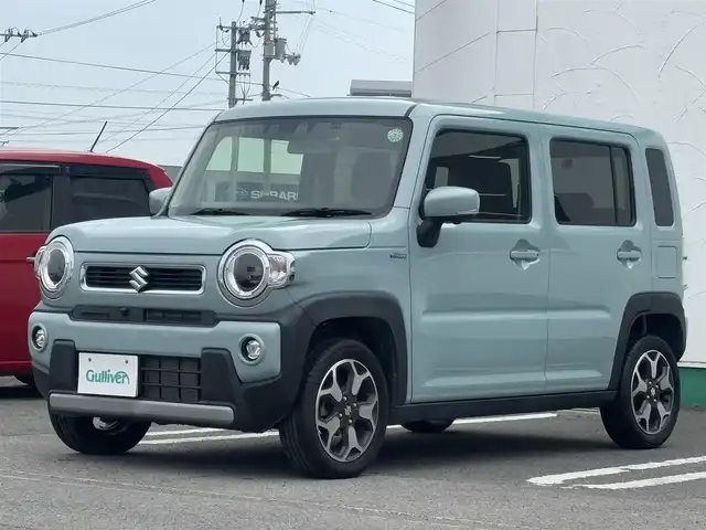 スズキ ハスラー HYBRID X 徳島県 2020(令2)年 3.9万km オフブルーM 純正メーカーナビ　全方位カメラ　ルーフレール　スマートキー　純正15インチアルミホイル　LEDライト