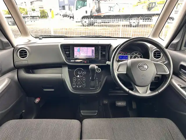 日産 デイズ ルークス ハイウェイスターX 宮城県 2016(平28)年 5.5万km プレミアムパープルP エマージェンシーブレーキ/踏み間違い防止アシスト/アラウンドビューモニター/社外ナビ（MDV-D304W）/・CD/SD/・ワンセグTV/前後ドライブレコーダー/革巻きステアリング/HIDヘッドライト/フォグランプ/スマートキー＆プッシュスタート/スペアキー1本/電動格納ミラー/純正14インチAW/フロアマット/ドアバイザー/W/サイドエアバッグ/取扱説明書