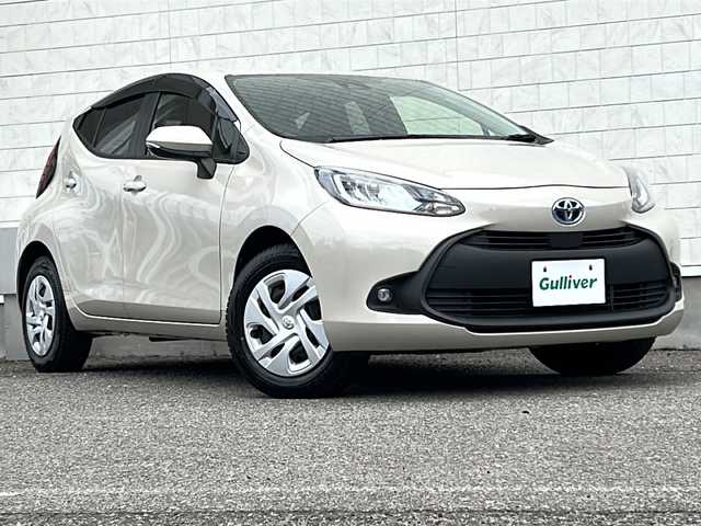 トヨタ アクア X 福島県 2021(令3)年 4.7万km ファイアーアゲートマイカメタリック 4WD 寒冷地仕様 純正ナビ フルセグTV Bluetooth バックカメラ 衝突軽減ブレーキ オートクルーズ レーンキープアシスト オートハイビーム 純正エンジンスターター スマートキー