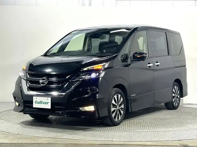 日産 セレナ ハイウェイスターVセレクションⅡ 大阪府 2019(平31)年 6.7万km ダイヤモンドブラック プロパイロット　デジタルインナーミラー　アルパインナビ　後席モニター　全方位カメラ　パークアシスト　両側パワスラ　ＥＴＣ　ドラレコ　クリアランスソナー　ＬＥＤヘッドライト　アイドリングストップ　禁煙車