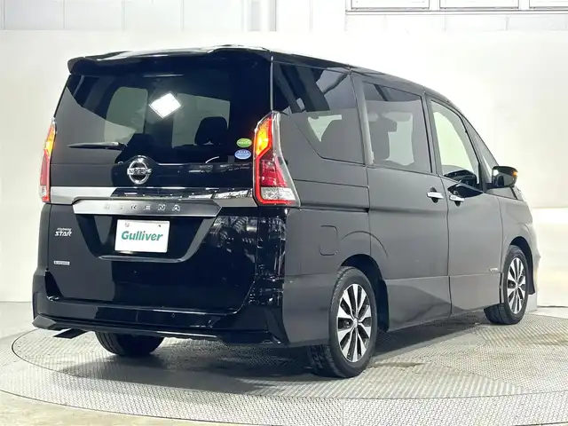 日産 セレナ ハイウェイスターVセレクションⅡ 大阪府 2019(平31)年 6.7万km ダイヤモンドブラック プロパイロット　デジタルインナーミラー　アルパインナビ　後席モニター　全方位カメラ　パークアシスト　両側パワスラ　ＥＴＣ　ドラレコ　クリアランスソナー　ＬＥＤヘッドライト　アイドリングストップ　禁煙車