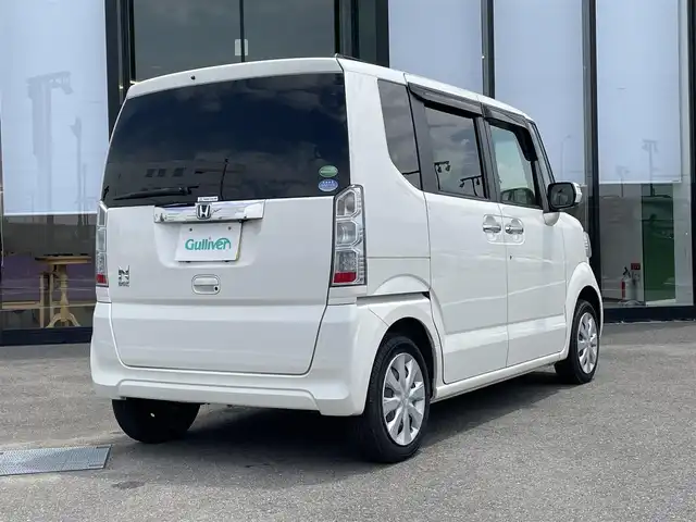 ホンダ Ｎ ＢＯＸ G Lパッケージ 愛媛県 2016(平28)年 5.8万km プレミアムホワイトパールⅡ 純正ナビ/ビルトインETC/アイドリングストップ/Bカメラ/片側パワースライドドア/ドアバイザー/衝突軽減/純正フロアマット/純正14AW/ABS/横滑り防止装置/スマートキー/スペアキー/プッシュスタート