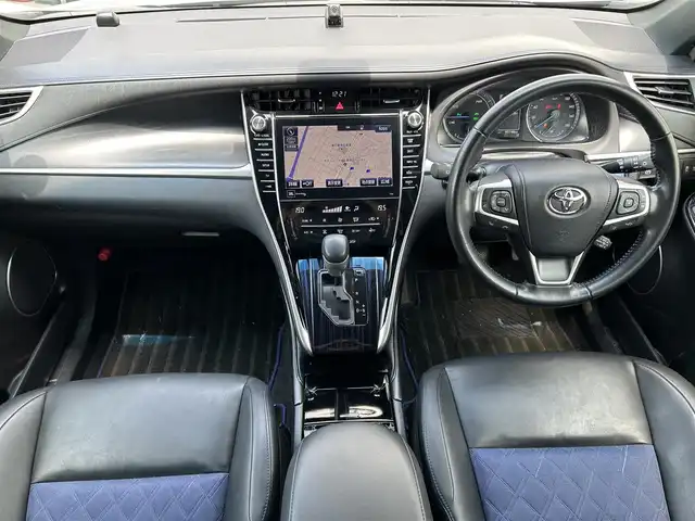 トヨタ ハリアー ハイブリッド プログレス スタイルブルーイッシュ 新潟県 2018(平30)年 9.6万km スパークリングブラックパールクリスタルシャイン ワンオーナー/4WD/寒冷地仕様/純正9インチナビ/全方位カメラ/パワーバックドア/ドラレコ（前方）/ETC/スペアキー（2本）/盗難防止装置/レーンキープアシスト/衝突軽減システム