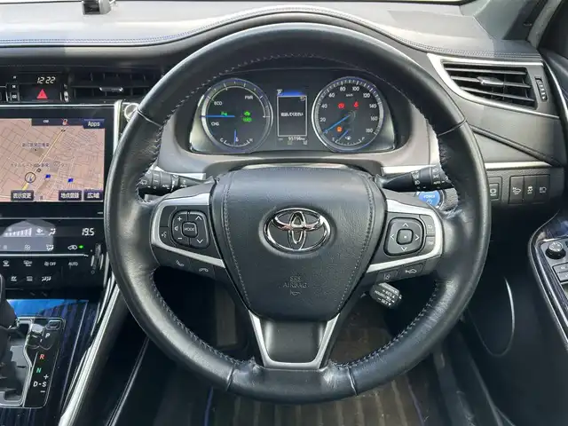 トヨタ ハリアー ハイブリッド プログレス スタイルブルーイッシュ 新潟県 2018(平30)年 9.6万km スパークリングブラックパールクリスタルシャイン ワンオーナー/4WD/寒冷地仕様/純正9インチナビ/全方位カメラ/パワーバックドア/ドラレコ（前方）/ETC/スペアキー（2本）/盗難防止装置/レーンキープアシスト/衝突軽減システム