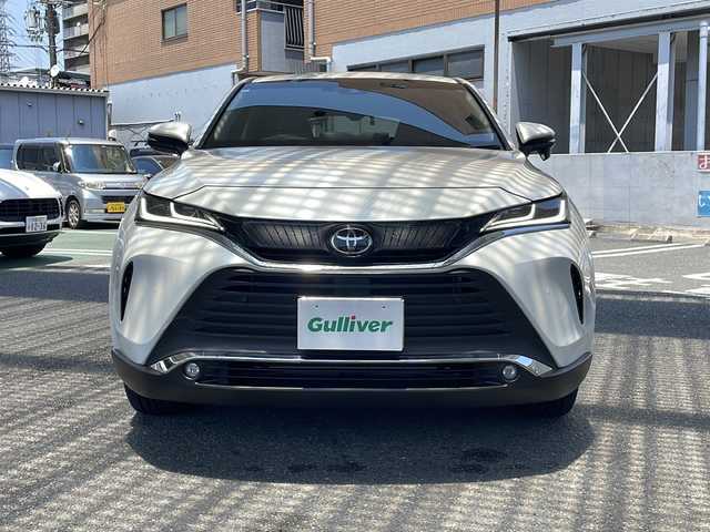 トヨタ ハリアー G 大阪府 2025(令7)年 0.5万km プラチナホワイトパールマイカ ワンオーナー/純正ナビ/BT/TV/AM/FM/USB/フルセグテレビ/バックカメラ/アダプティブクルーズコントロール/ドアバイザー/プッシュスタート/パワーバックドア/コーナーセンサー/ETC/保証書/記録簿/スペアキー/ドライブレコーダー